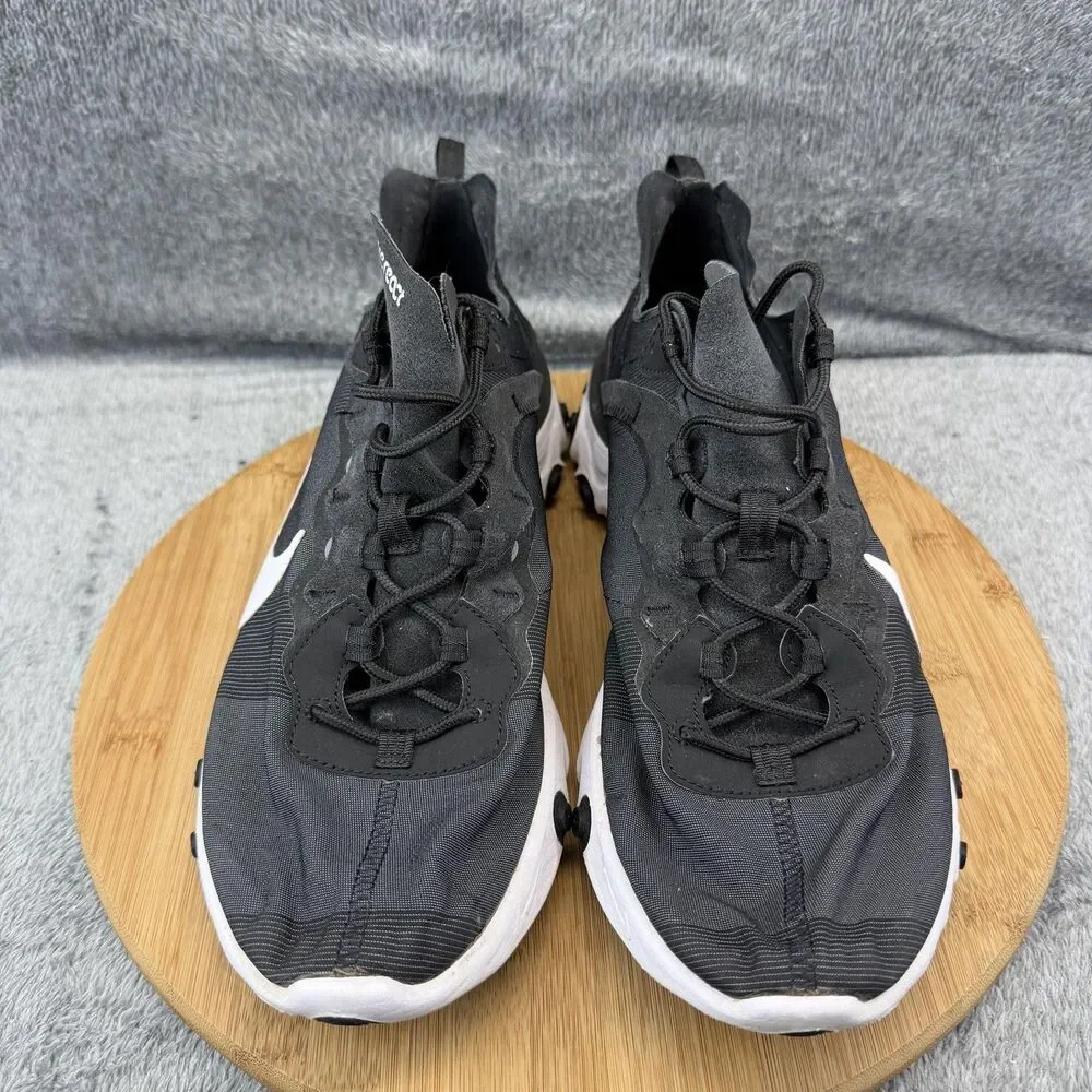 Nike React Element 55 Shoes Mens Size 11.5 Black Running Sneakers BQ6166-003